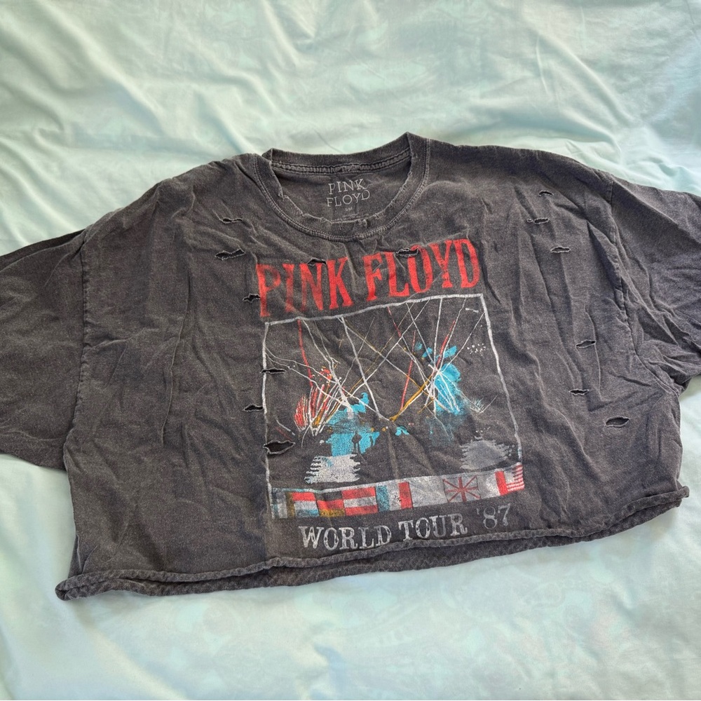 Pink Floyd Charcoal Gray Graphic Tee